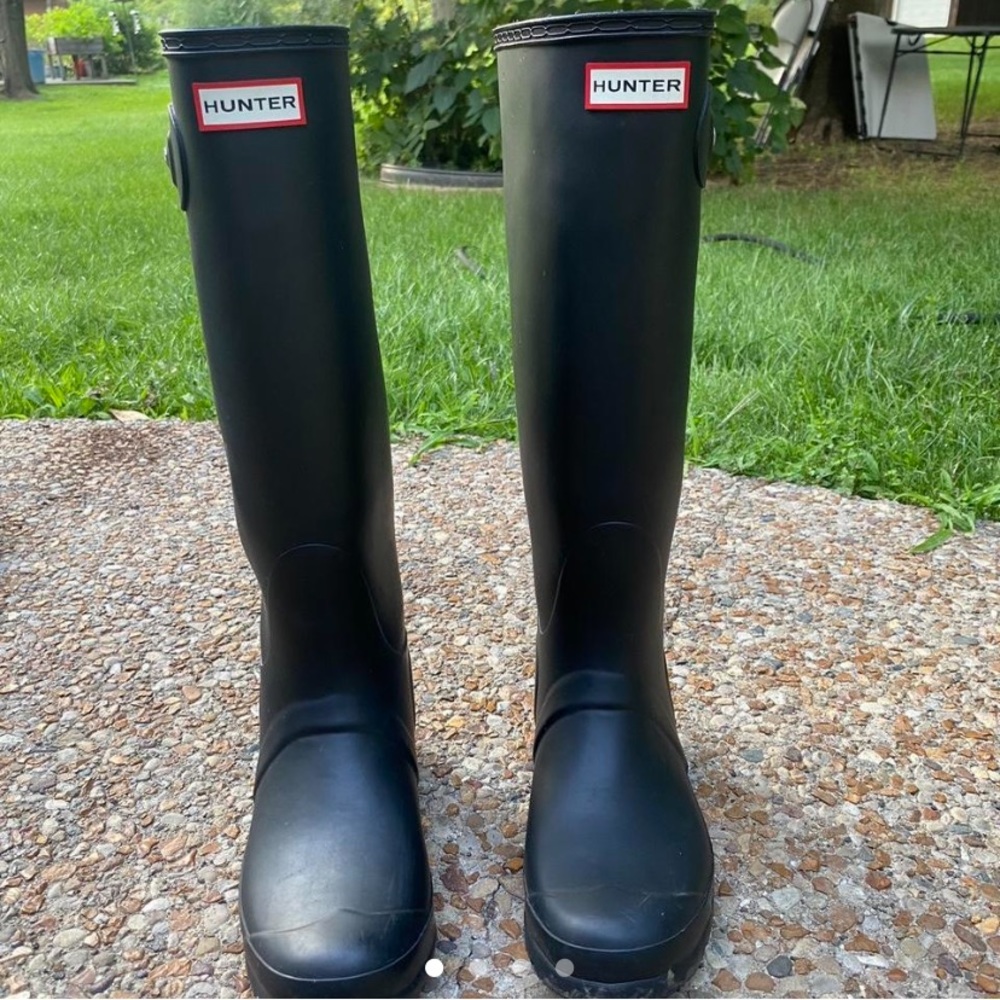 Black Hunter Womens Original Tall Rain Boots